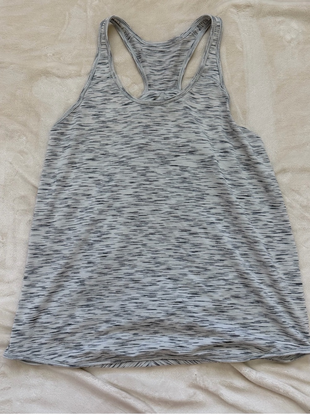 lululemon athletica Heathered Light Gray Racerback Tank